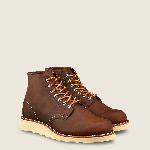 Red Wing Heritage Bot Bayan - 6-Inch Round Toe - Short Rough & Tough Deri - Koyu Kahverengi - 71RGMS